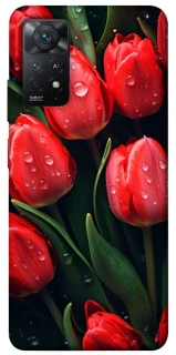 Чохол на Xiaomi Redmi Note 12 Pro 4G Червоні тюльпани фото 1 Чохол на Xiaomi Redmi Note 12 Pro 4G Червоні тюльпани фото 1 з 1