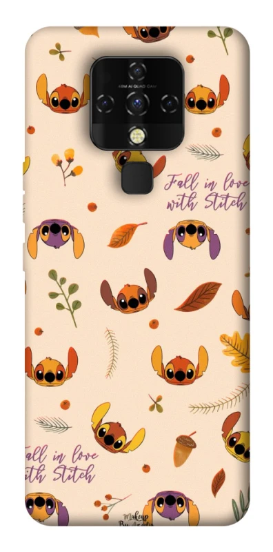 Чохол на TECNO Camon 16 SE Fall in love with Stitch фото 1 з 1