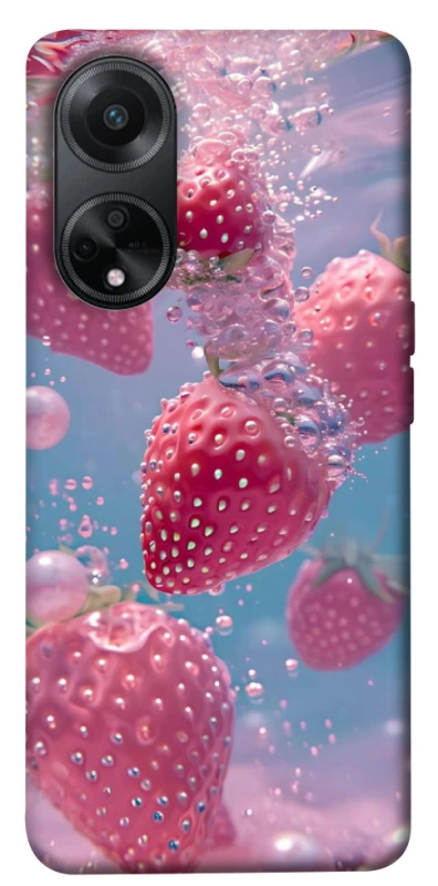 Чехол на Oppo A58 4G Клубника в воде фото 1 из 1