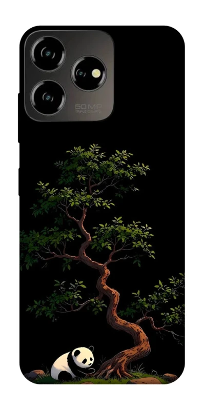 Чохол на ZTE Blade V50 Design 4G Panda and tree фото 1 з 1