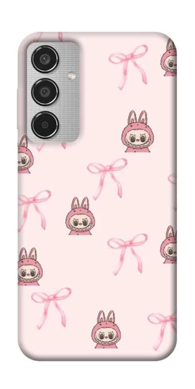Чохол на Samsung Galaxy M35 Pink bows and Labubus фото 1 з 1