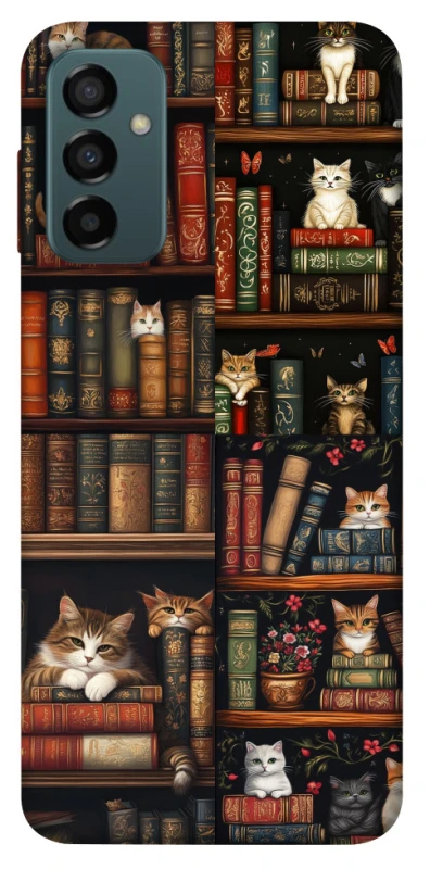 Чохол на Samsung Galaxy M13 4G Cats & Books фото 1 з 1