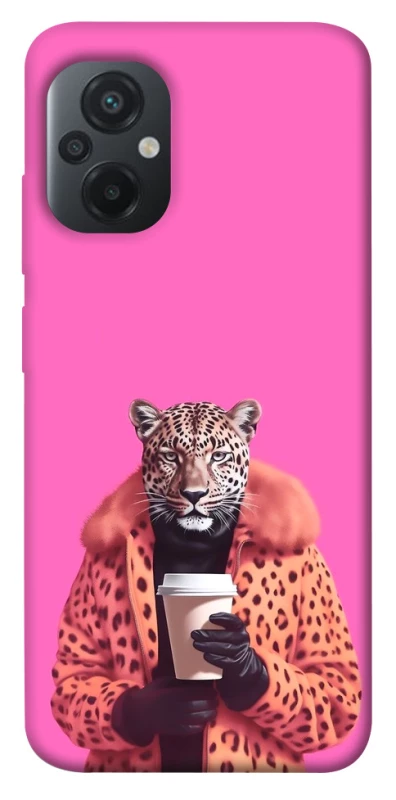 Чохол на Xiaomi Poco M5 Леопард з кавою фото 1 з 1