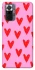Чехол на Xiaomi Redmi Note 10 Pro Red hearts 2 фото 1 из 1