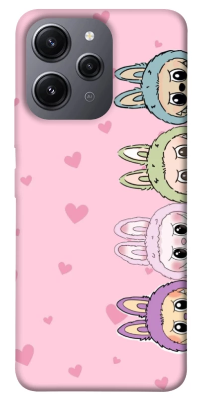 Чохол на Xiaomi Redmi 12 All Labubu 4 фото 1 з 1