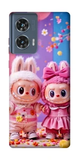Чехол на Motorola Edge 50 Labubu twins ver.2 фото 1 из 1