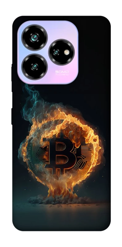 Чохол на ZTE Nubia V60 Desing Fire Bitcoin фото 1 з 1
