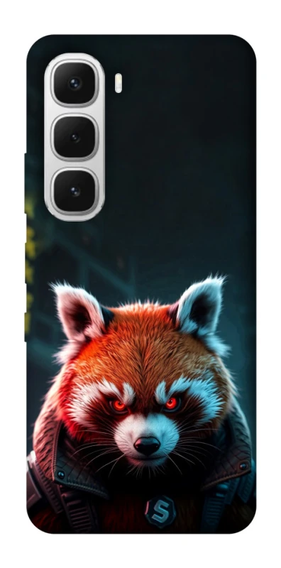 Чохол на Infinix Hot 60i Cyber Red Panda фото 1 з 1