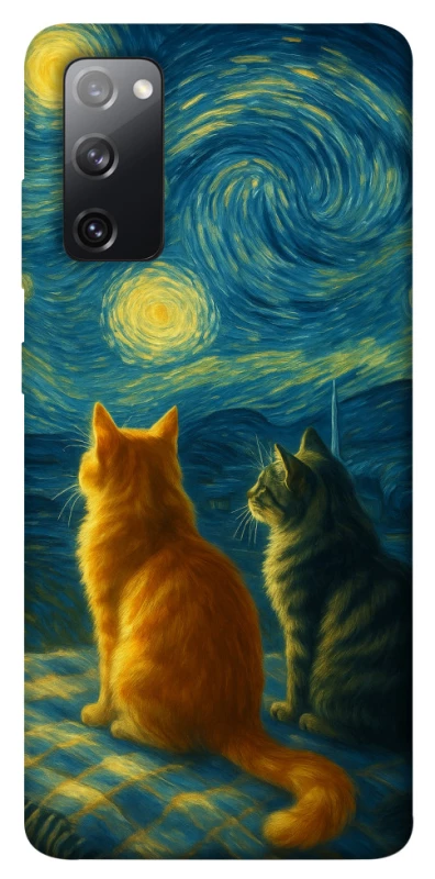 Чохол на Samsung Galaxy S20 FE Cats under the stars фото 1 з 1