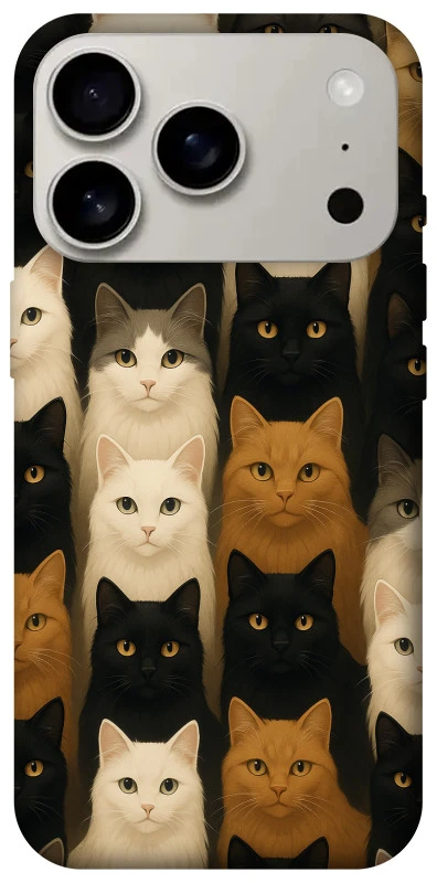 Чехол на Apple iPhone 17 Pro (6.3") Colorful Cat Collage фото 1 из 1