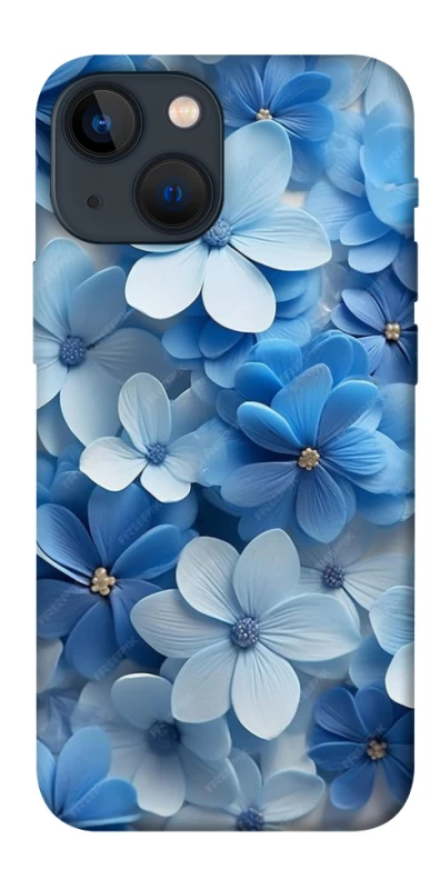 Чохол на Apple iPhone 13 mini (5.4") Сині квіти фото 1 з 1