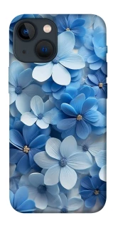 Чехол на Apple iPhone 13 mini (5.4") Синие цветы фото 1 из 1