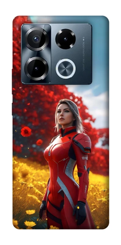 Чохол на Infinix Note 40 Pro 4G Cyber space girl ver.5 фото 1 з 1