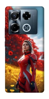 Чехол на Infinix Note 40 Pro 4G Cyber space girl ver.5 фото 1 из 1