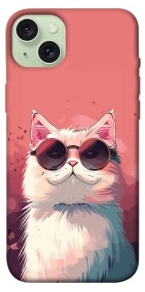 Чехол на Apple iPhone 15 Plus (6.7") Сat with glasses фото 1 из 1