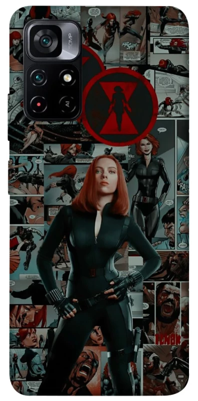 Чехол на Xiaomi Poco M4 Pro 5G Black Widow фото 1 из 1