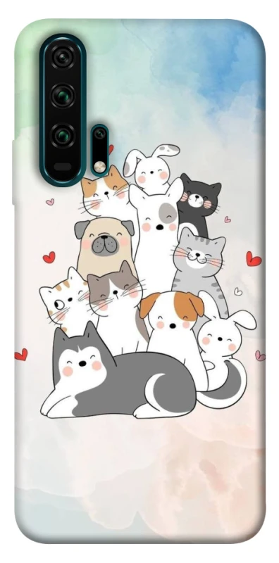 Чохол на Huawei Honor 20 Pro Funny Pets ver.2 фото 1 з 1