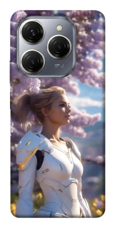 Чехол на TECNO Spark 20 Pro Cyber space girl ver.1 фото 1 из 1