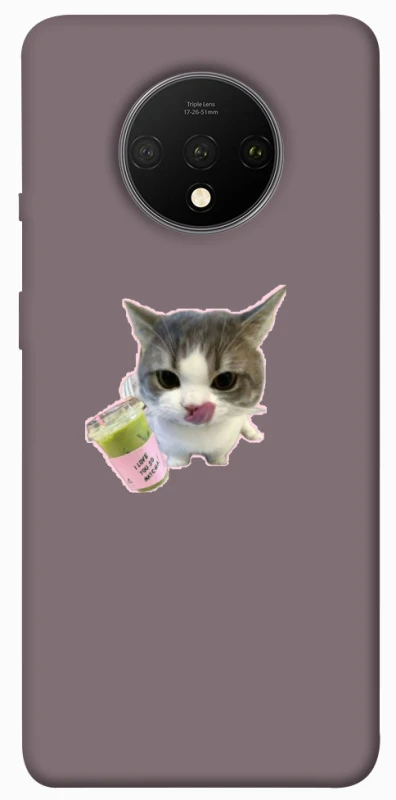 Чохол на OnePlus 7T cat matcha фото 1 з 1