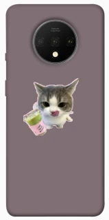 Чохол на OnePlus 7T cat matcha фото 1 з 1