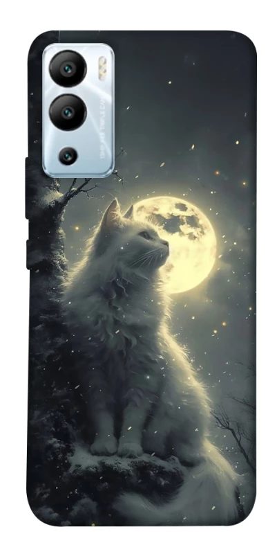 Чехол на Infinix Hot 12i Кот под луной фото 1 из 1