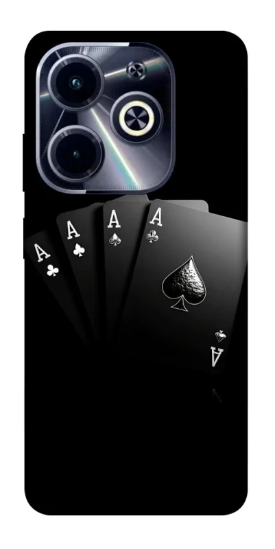 Чохол на Infinix Hot 40i Black Cards фото 1 з 1