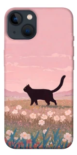 Чехол на Apple iPhone 13 (6.1") cat on a field фото 1 из 1