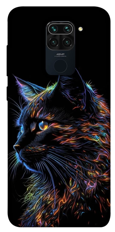 Чохол на Xiaomi Redmi Note 9 / Redmi 10X Чорний кіт фото 1 з 1