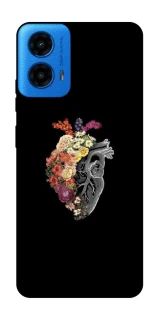 Чехол на Motorola Moto G45 Heart with flowers фото 1 из 1