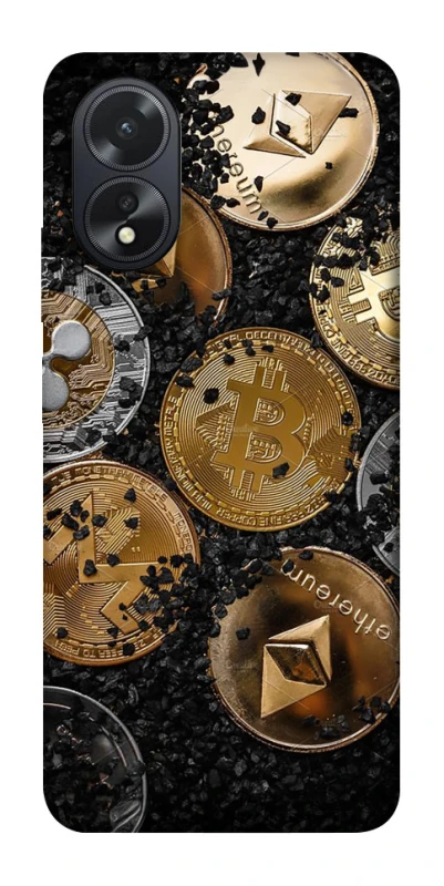 Чохол на Oppo A18 Many coins v2 фото 1 з 1