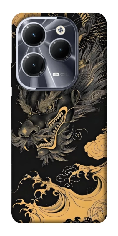 Чохол на Infinix Hot 40 Pro gold dragon фото 1 з 1
