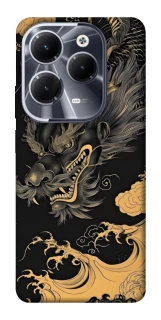 Чохол на Infinix Hot 40 Pro gold dragon фото 1 з 1