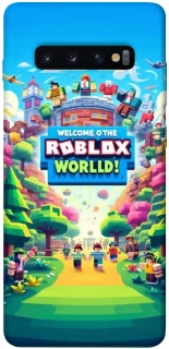 Чехол на Samsung Galaxy S10+ Roblox World фото 1 из 1