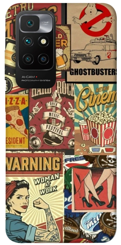 Чохол на Xiaomi Redmi 10 Retro collage ver.2 фото 1 з 1
