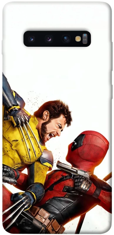 Чехол на Samsung Galaxy S10+ Deadpool and Wolverine фото 1 из 1