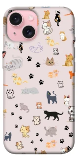 Чохол на Apple iPhone 15 (6.1") Cat style ver.1 фото 1 з 1