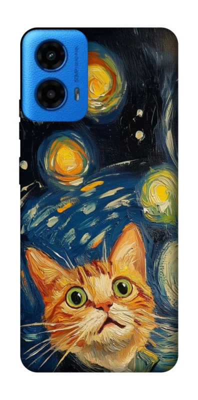 Чехол на Motorola Moto G45 paint cat фото 1 из 1