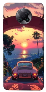 Чехол на Xiaomi Redmi K30 Pro / Poco F2 Pro Porsche at sunset фото 1 из 1