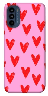 Чехол на Motorola Moto G41 Red hearts 2 фото 1 из 1