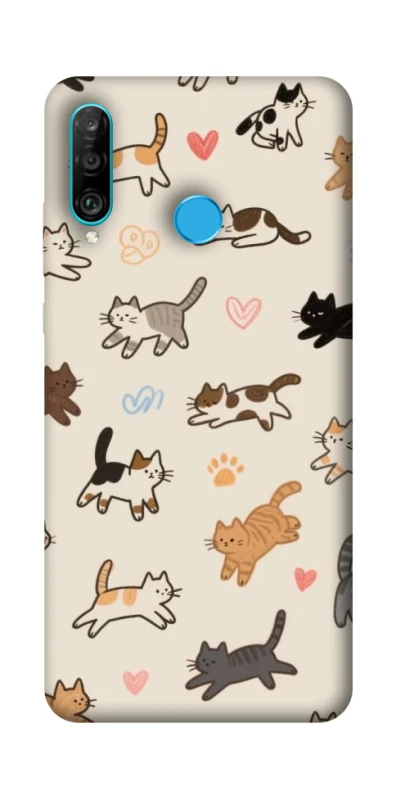Чохол на Huawei P30 lite Cat style ver.2 фото 1 з 1