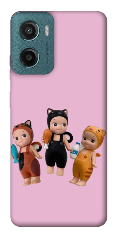 Чохол на Motorola Moto G06 Cat Cafe Trio фото 1 з 1