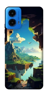 Чехол на Motorola Moto G45 Minecraft sunrise фото 1 из 1