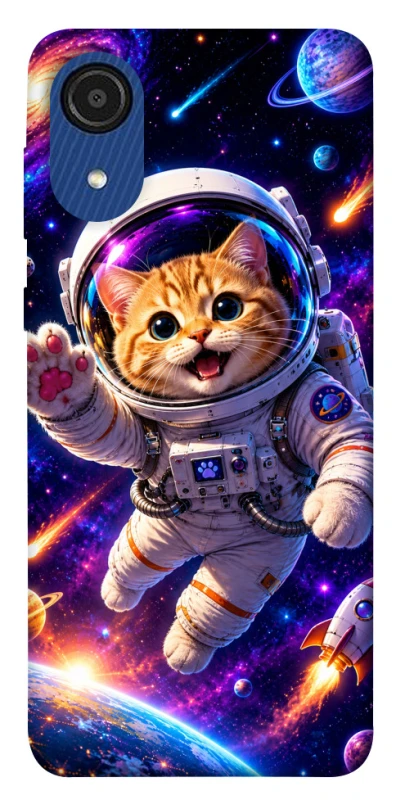 Чохол на Samsung Galaxy A03 Core Space Cat фото 1 з 1