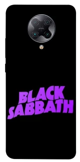 Чехол на Xiaomi Redmi K30 Pro / Poco F2 Pro Black Sabbath logo ver.1 фото 1 из 1
