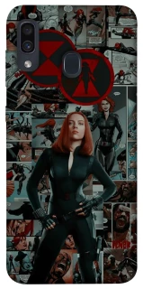 Чехол на Samsung Galaxy A20 / A30 Black Widow фото 1 из 1