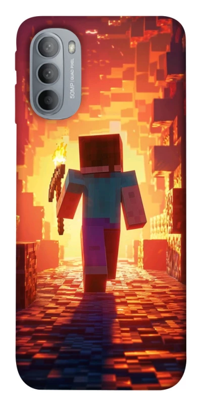 Чехол на Motorola Moto G31 Minecraft adventure фото 1 из 1