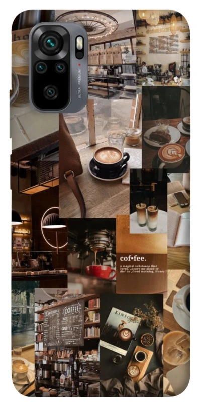 Чохол на Xiaomi Poco M5s Coffee collage ver.2 фото 1 з 1