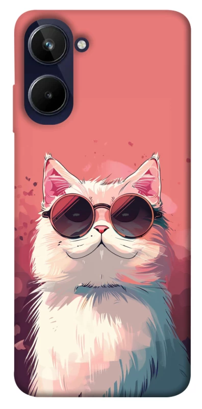 Чехол на Realme 10 4G Сat with glasses фото 1 из 1