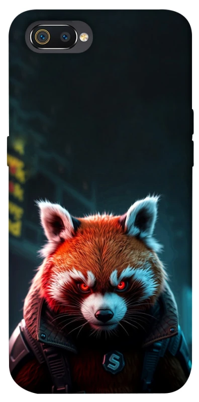 Чехол на Realme C2 Cyber Red Panda фото 1 из 1