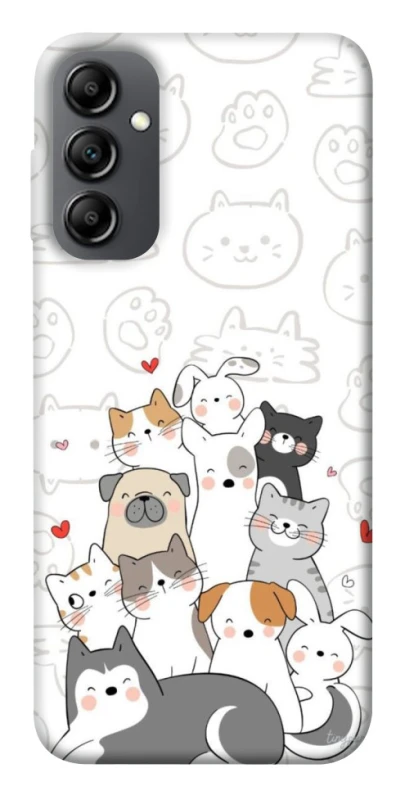 Чехол на Samsung Galaxy A14 4G/5G Funny Pets фото 1 из 1